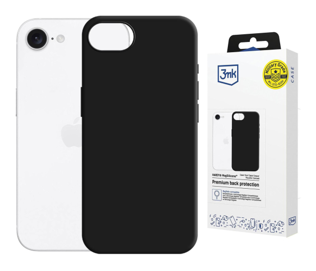 3MK Hardy MagSilicone Black do iPhone 16E 5903108661249 - 1344466 - zdjęcie